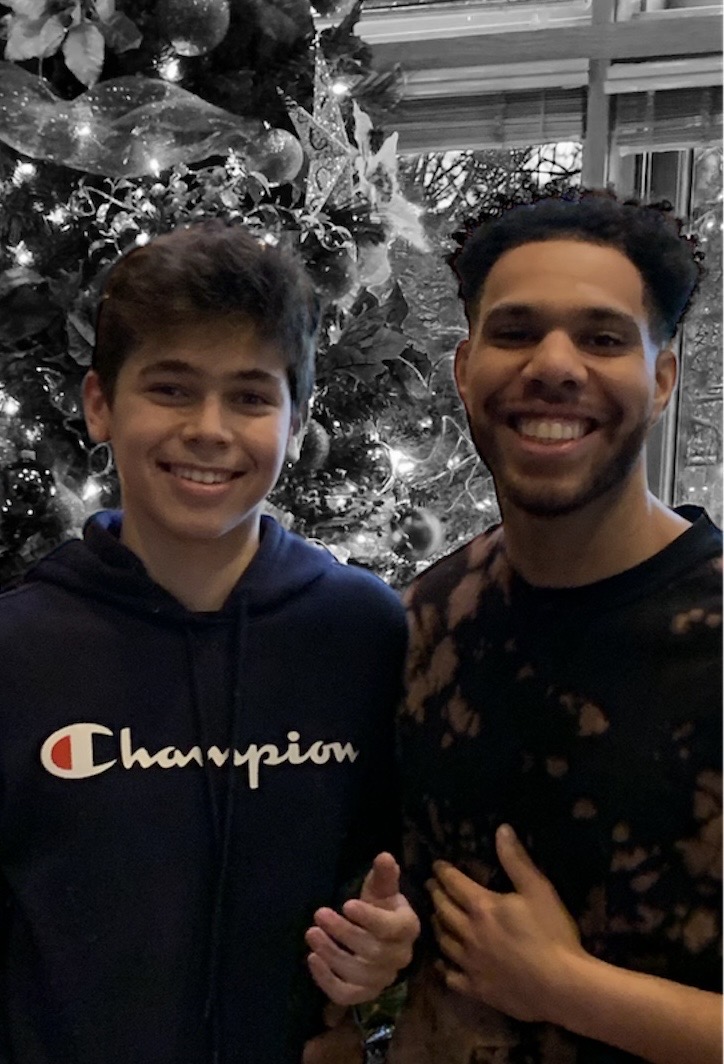 Joshua "Churchhboy" Dudley with Efe — moment 2